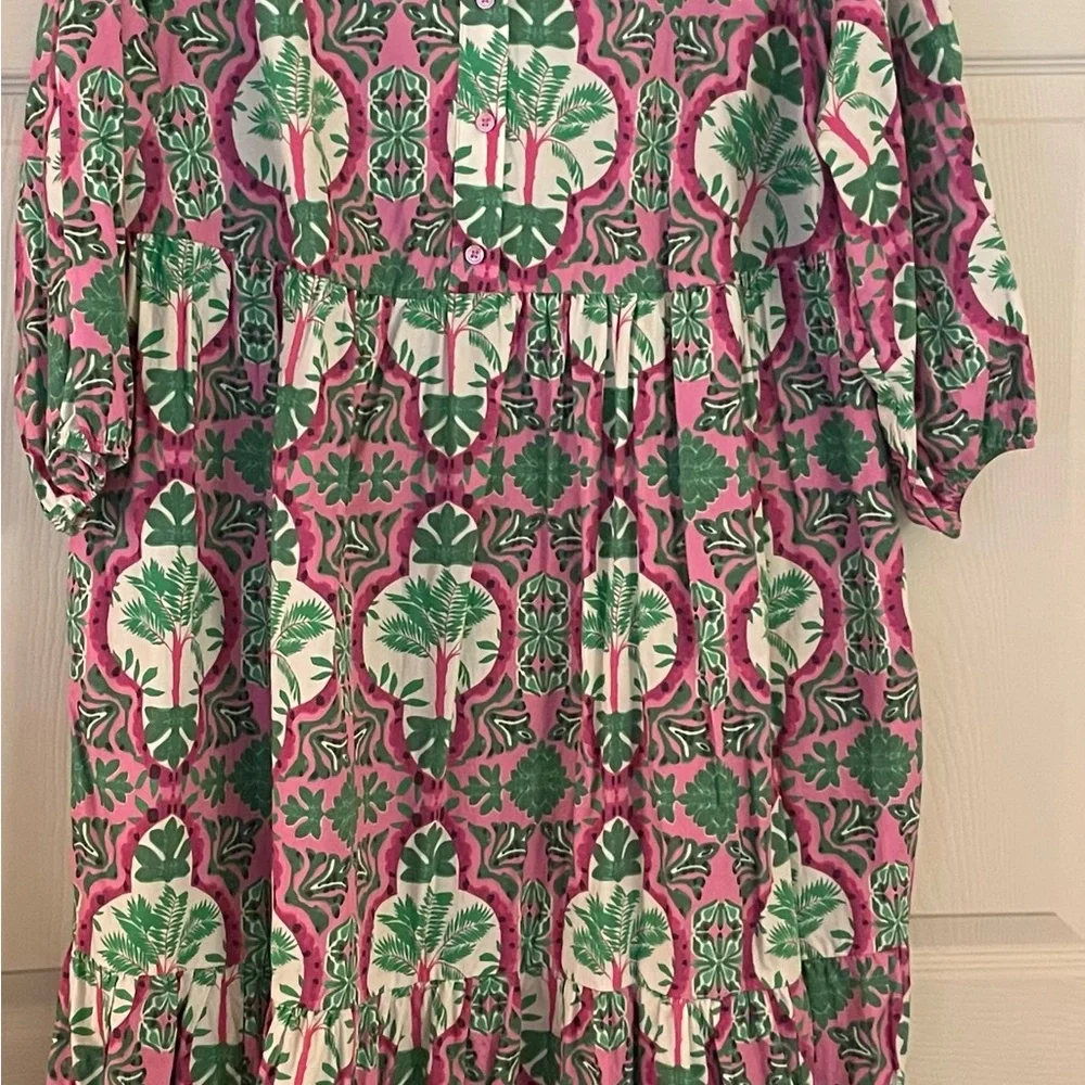 Maeve by Anthropologie “The Bettina” Tiered Shirt Dress - Picture 4 of 9